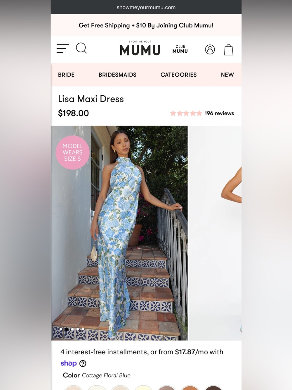 SHOW ME YOUR MUMU lisa maxi dress